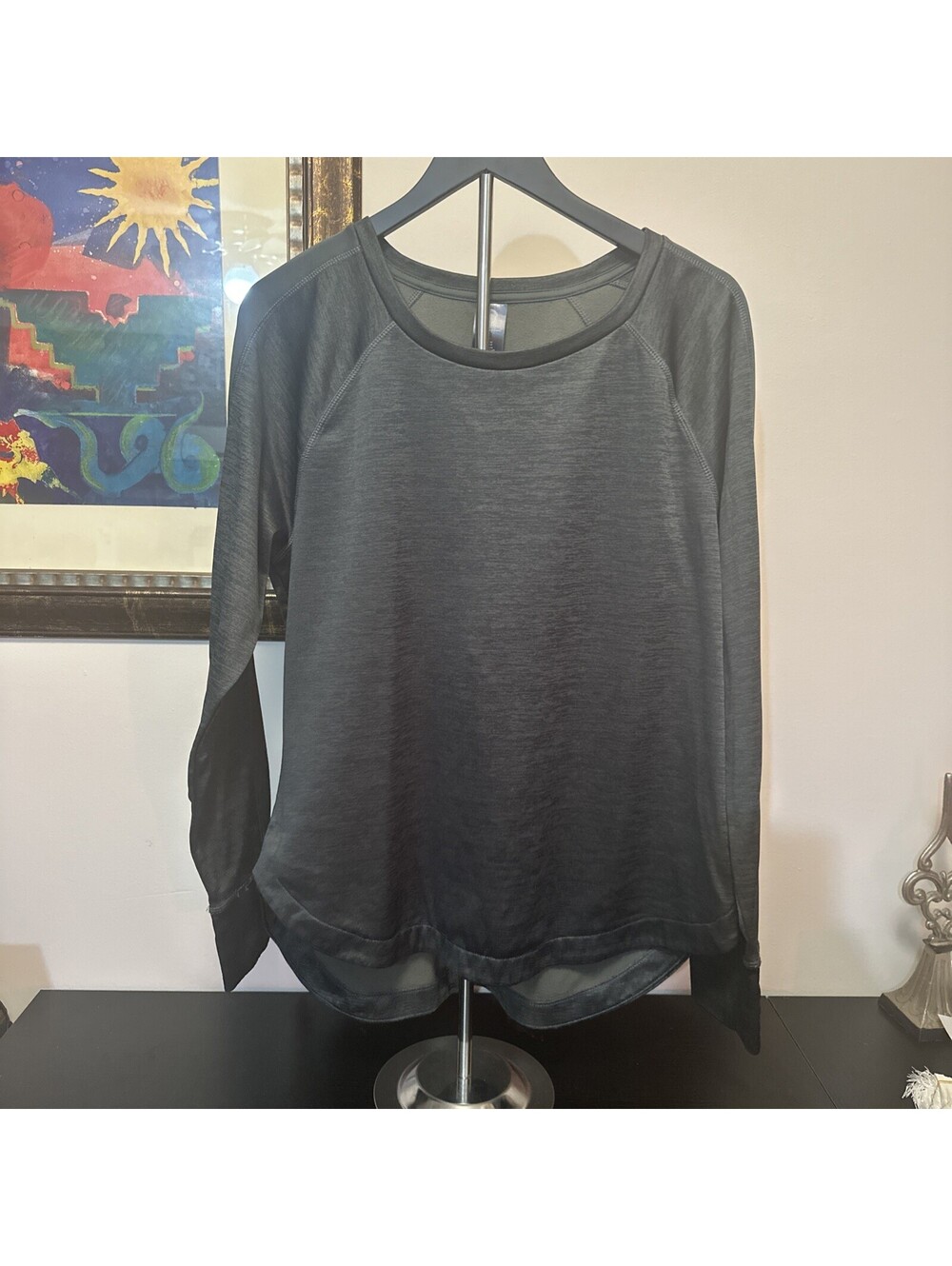 Champion - Women's Dove Gray Long Sleeve Activewear Top - Size XL
